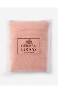 Полотенце махровое натуральный хлопок "БАЛАНС" цвет розовый 40x70, GERMAN GRASS