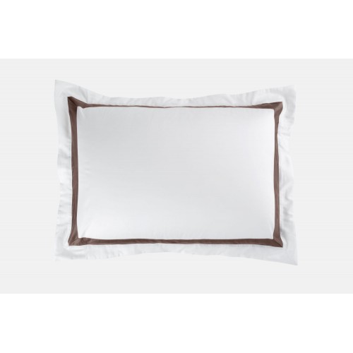 Наволочки с широкой отделкой "АЛЛЮР" альпийский молочный шоколад 50x70 (2шт), GERMAN GRASS