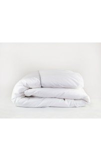 Постельное белье "НОБИЛИС" белый с жемчужной узкой отделкой Семейный, GERMAN GRASS