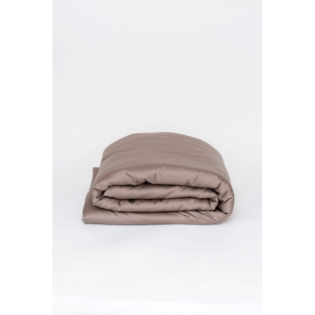 Пододеяльник тенсель "БРИЛЛИАНТ" коричневый 160x220, GERMAN GRASS