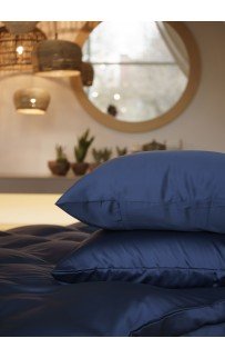 Наволочки тенсель "БРИЛЛИАНТ" синий 50x90 (2шт), GERMAN GRASS