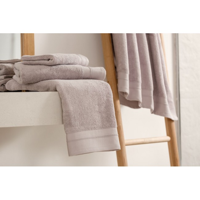 Полотенце махровое натуральный хлопок "БАЛАНС" цвет жемчужный серый 40x70, GERMAN GRASS