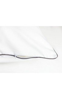 Наволочки "НОБИЛИС" белый с серым кантом 70x70 (2шт), GERMAN GRASS