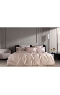 Простыня на резинке хлопок "АЛЛЮР" розовый нюд 160x200x40, GERMAN GRASS