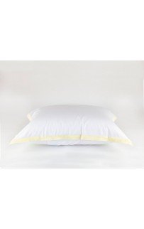 Постельное белье "НОБИЛИС" белый с медовой отделкой Евро 200x220, GERMAN GRASS