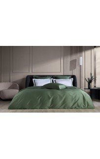 Наволочки с широкой отделкой "АЛЛЮР" альпийский хвойный зеленый 50x70 (2шт)