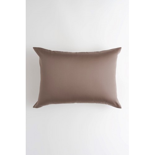 Наволочки тенсель "БРИЛЛИАНТ" коричневый 50x70 (2шт), GERMAN GRASS