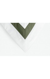 Наволочки с широкой отделкой "АЛЛЮР" альпийский хвойный зеленый 50x70 (2шт)