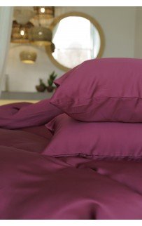 Наволочки тенсель "БРИЛЛИАНТ" пурпурный 50x90 (2шт), GERMAN GRASS