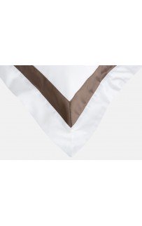 Наволочки с широкой отделкой "АЛЛЮР" альпийский молочный шоколад 50x90 (2шт), GERMAN GRASS