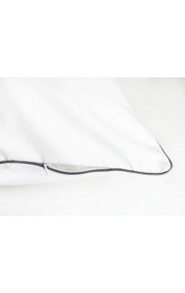 Наволочки "НОБИЛИС" белый с серым кантом 50x70 (2шт), GERMAN GRASS