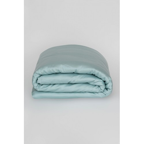 Пододеяльник тенсель "БРИЛЛИАНТ" бирюзовый 160x220, GERMAN GRASS
