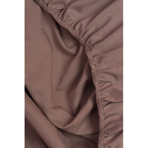 Простыня на резинке NOBLE TRADITIONS JERSEY TAUPE GRASS 200х200х40