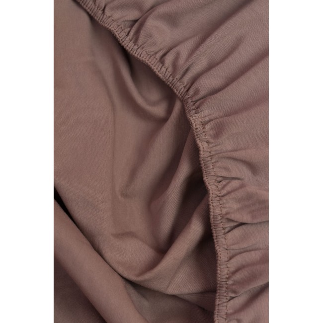 Простыня на резинке NOBLE TRADITIONS JERSEY TAUPE GRASS 200х200х40