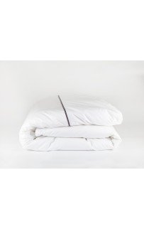 Постельное белье "НОБИЛИС" белый с серой узкой отделкой Евро 200x200, GERMAN GRASS