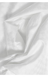 SH200 Постельное белье "ПАЛЛАДА" белый жаккард. Узор "Клетка" Евро, GERMAN GRASS