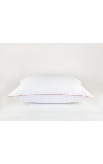 Постельное белье "НОБИЛИС" белый с розовым кантом Семейный, GERMAN GRASS