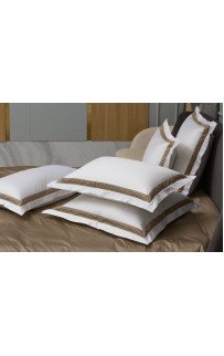 Наволочки с широкой отделкой Alpine Caramel Beige Allure Grass 50х70 (2шт)