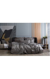 Пододеяльник хлопок "АЛЛЮР" графит 200x220, GERMAN GRASS