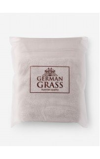 Полотенце махровое натуральный хлопок "БАЛАНС" цвет жемчужный серый 40x70, GERMAN GRASS