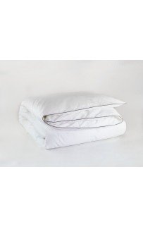 Пододеяльник "НОБИЛИС" белый с серым кантом 150x200, GERMAN GRASS